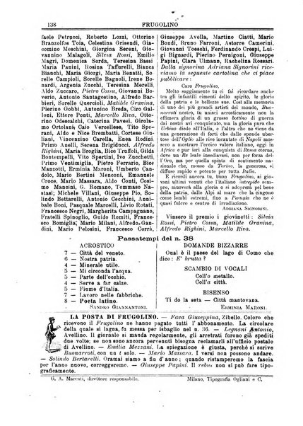 Frugolino giornale dei fanciulli