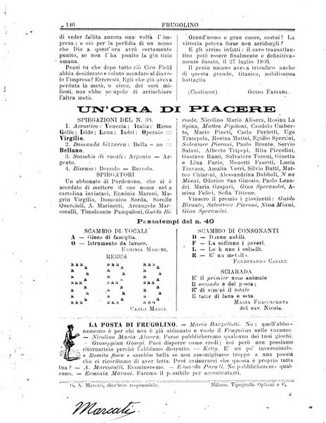 Frugolino giornale dei fanciulli