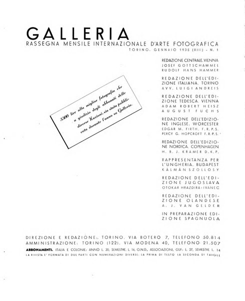Galleria rassegna mensile internazionale d'arte fotografica