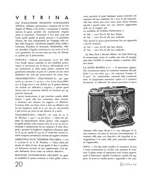 Galleria rassegna mensile internazionale d'arte fotografica