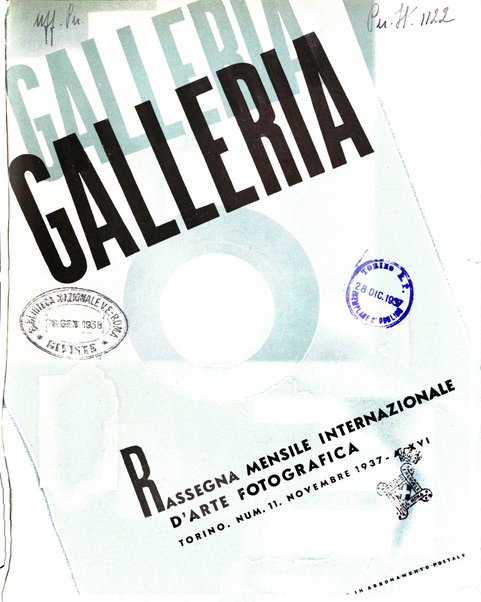 Galleria rassegna mensile internazionale d'arte fotografica