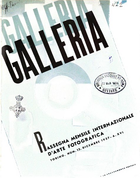 Galleria rassegna mensile internazionale d'arte fotografica