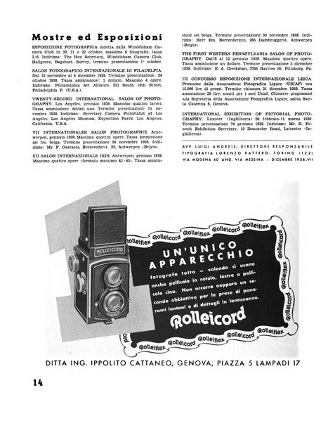 Galleria rassegna mensile internazionale d'arte fotografica