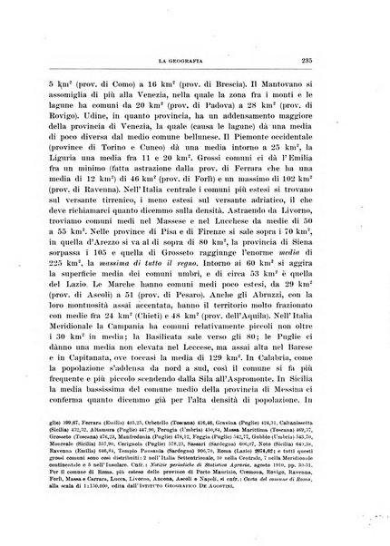 La geografia comunicazioni dell'Istituto geografico De Agostini