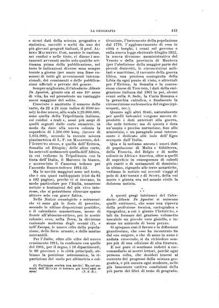 La geografia comunicazioni dell'Istituto geografico De Agostini