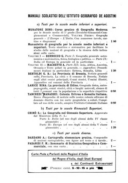 La geografia comunicazioni dell'Istituto geografico De Agostini