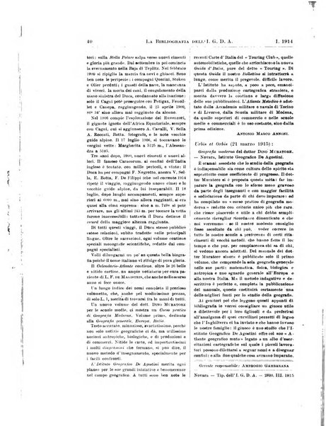 La geografia comunicazioni dell'Istituto geografico De Agostini