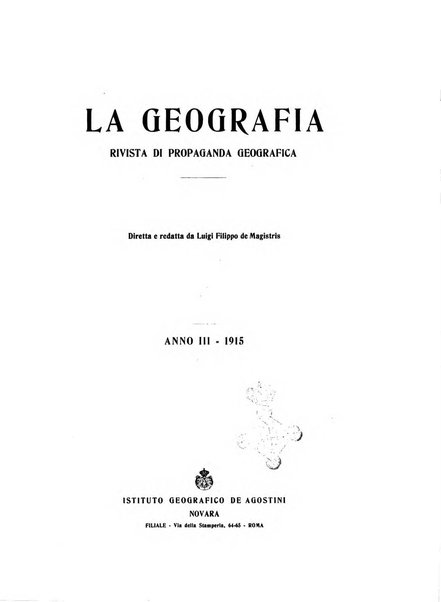 La geografia comunicazioni dell'Istituto geografico De Agostini