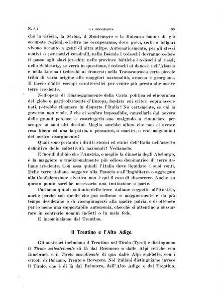 La geografia comunicazioni dell'Istituto geografico De Agostini