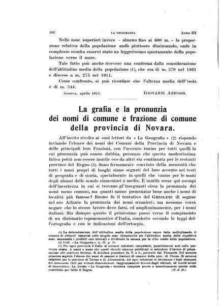 La geografia comunicazioni dell'Istituto geografico De Agostini