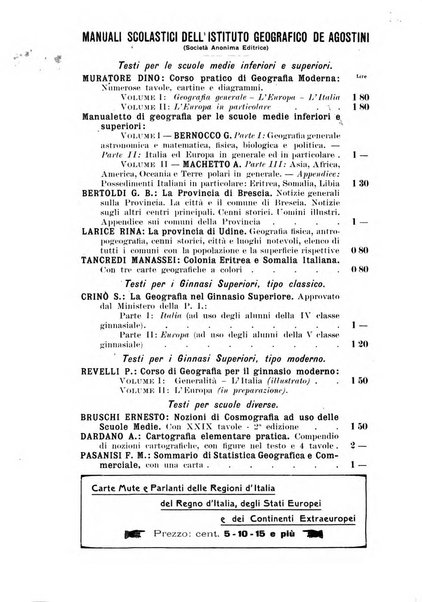 La geografia comunicazioni dell'Istituto geografico De Agostini