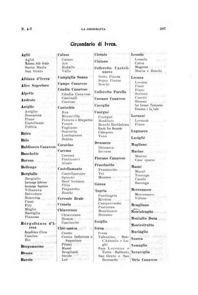 La geografia comunicazioni dell'Istituto geografico De Agostini