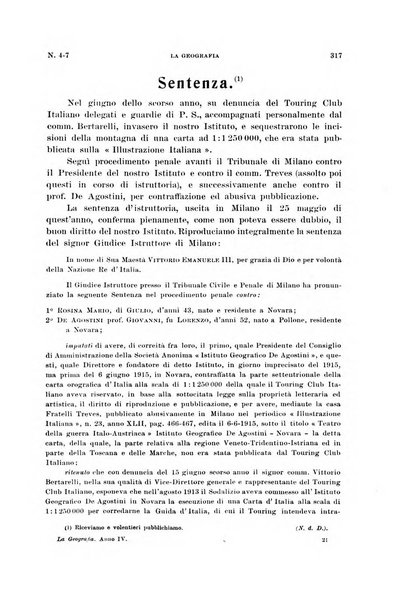 La geografia comunicazioni dell'Istituto geografico De Agostini