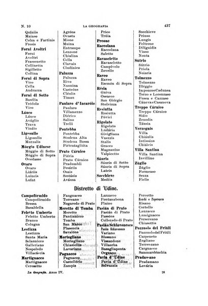 La geografia comunicazioni dell'Istituto geografico De Agostini