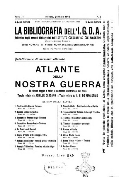 La geografia comunicazioni dell'Istituto geografico De Agostini