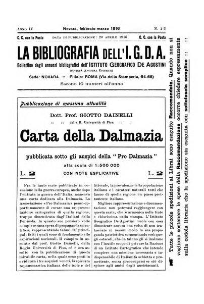 La geografia comunicazioni dell'Istituto geografico De Agostini