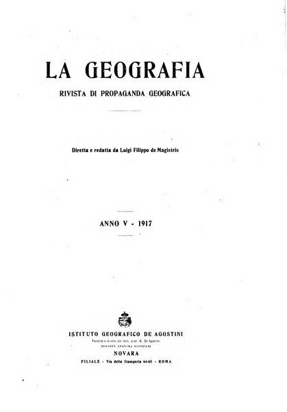 La geografia comunicazioni dell'Istituto geografico De Agostini