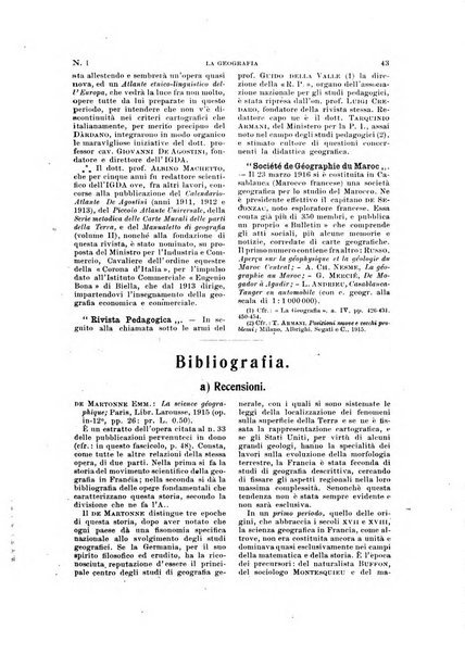 La geografia comunicazioni dell'Istituto geografico De Agostini