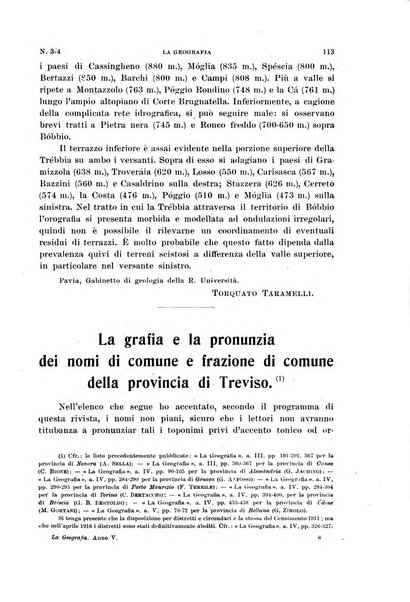 La geografia comunicazioni dell'Istituto geografico De Agostini