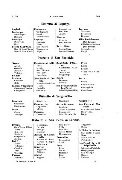 La geografia comunicazioni dell'Istituto geografico De Agostini