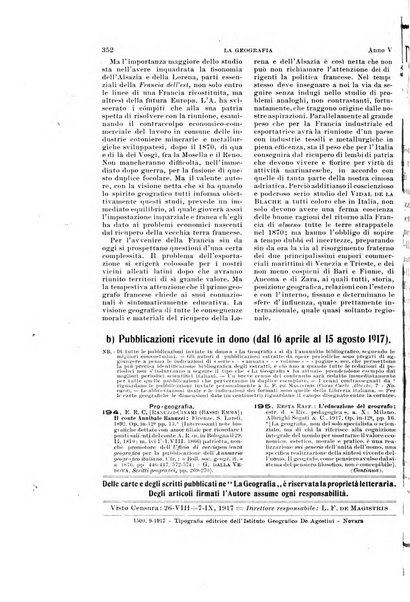 La geografia comunicazioni dell'Istituto geografico De Agostini