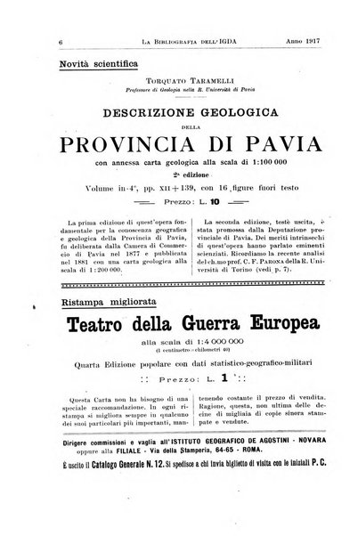 La geografia comunicazioni dell'Istituto geografico De Agostini