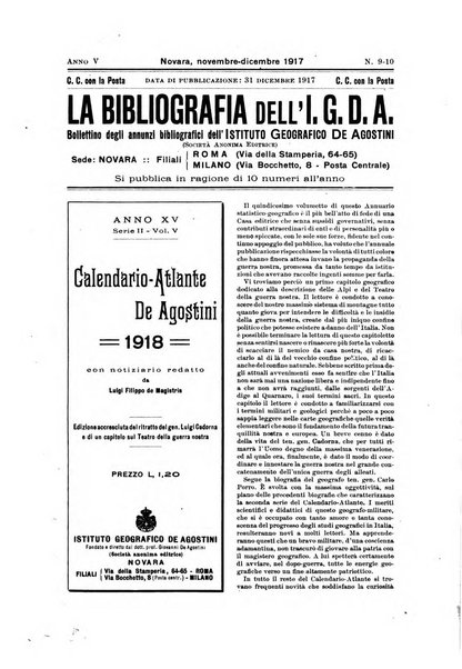 La geografia comunicazioni dell'Istituto geografico De Agostini