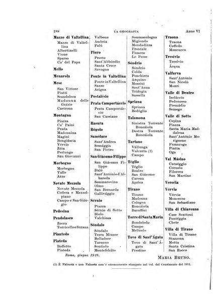 La geografia comunicazioni dell'Istituto geografico De Agostini