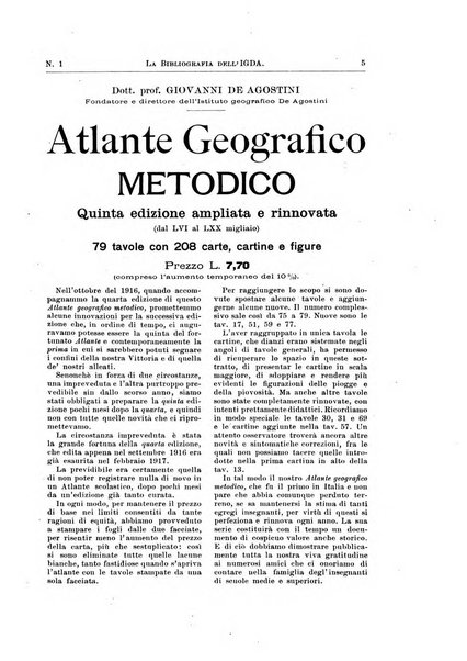 La geografia comunicazioni dell'Istituto geografico De Agostini