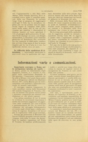 La geografia comunicazioni dell'Istituto geografico De Agostini