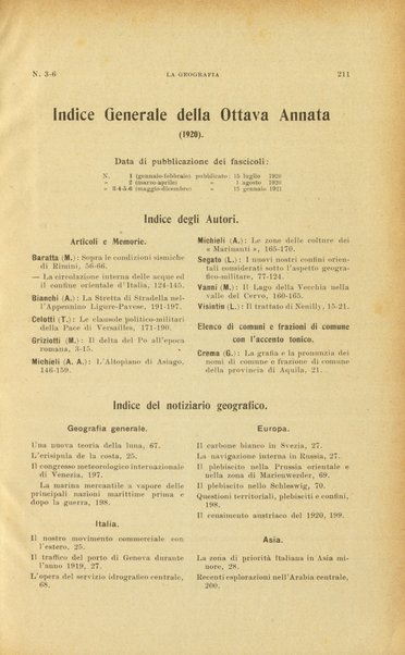 La geografia comunicazioni dell'Istituto geografico De Agostini