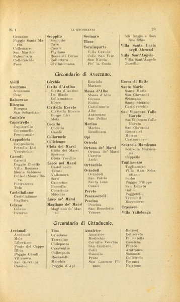 La geografia comunicazioni dell'Istituto geografico De Agostini