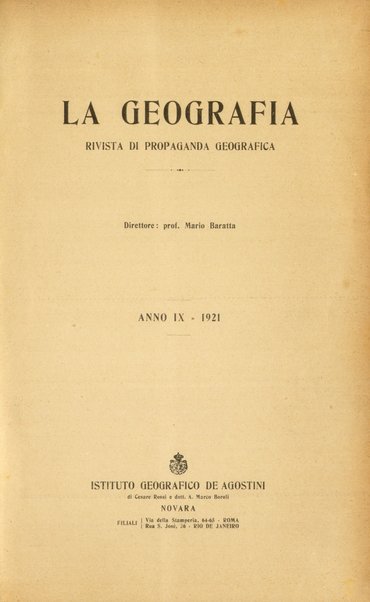 La geografia comunicazioni dell'Istituto geografico De Agostini