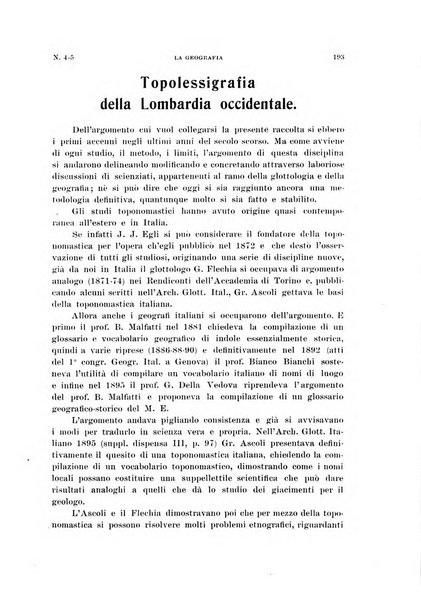 La geografia comunicazioni dell'Istituto geografico De Agostini