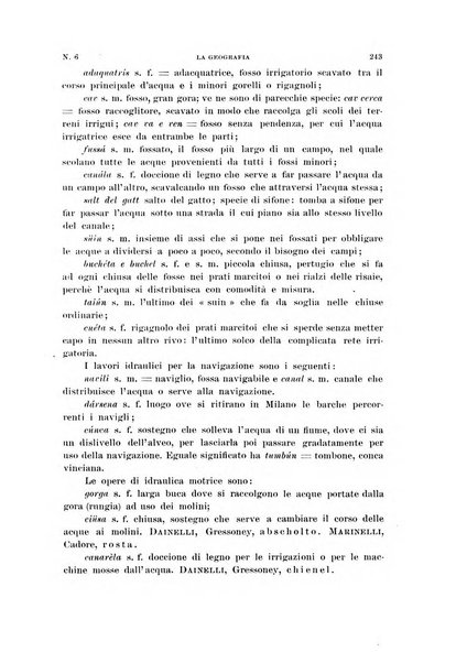 La geografia comunicazioni dell'Istituto geografico De Agostini