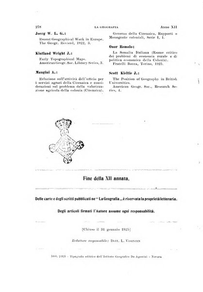 La geografia comunicazioni dell'Istituto geografico De Agostini