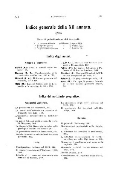 La geografia comunicazioni dell'Istituto geografico De Agostini