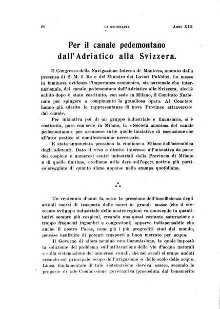 La geografia comunicazioni dell'Istituto geografico De Agostini