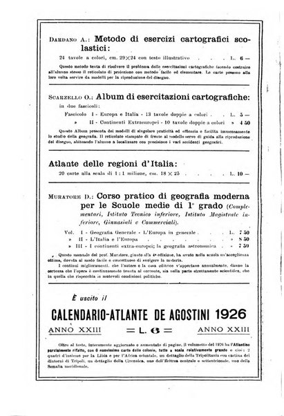 La geografia comunicazioni dell'Istituto geografico De Agostini