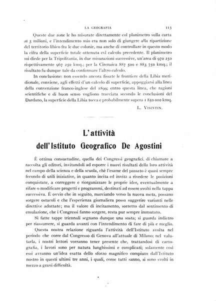 La geografia comunicazioni dell'Istituto geografico De Agostini