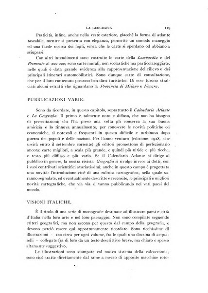 La geografia comunicazioni dell'Istituto geografico De Agostini