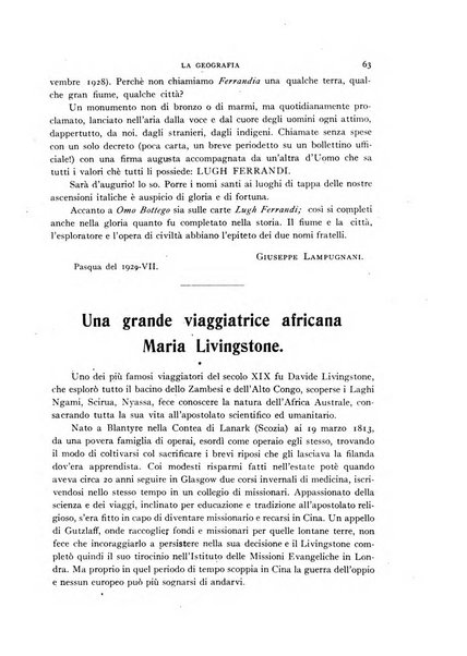 La geografia comunicazioni dell'Istituto geografico De Agostini