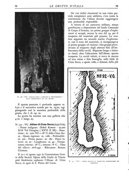 Le grotte d'Italia organo ufficiale dell'azienda autonoma di Stato delle R. Grotte demaniali di Postumia