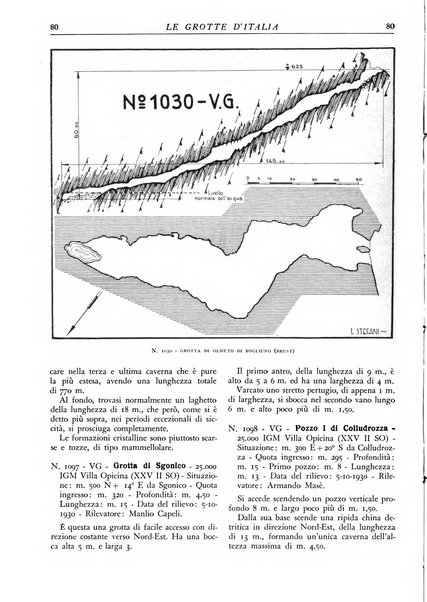 Le grotte d'Italia organo ufficiale dell'azienda autonoma di Stato delle R. Grotte demaniali di Postumia