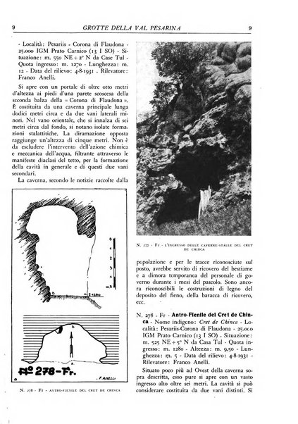 Le grotte d'Italia organo ufficiale dell'azienda autonoma di Stato delle R. Grotte demaniali di Postumia