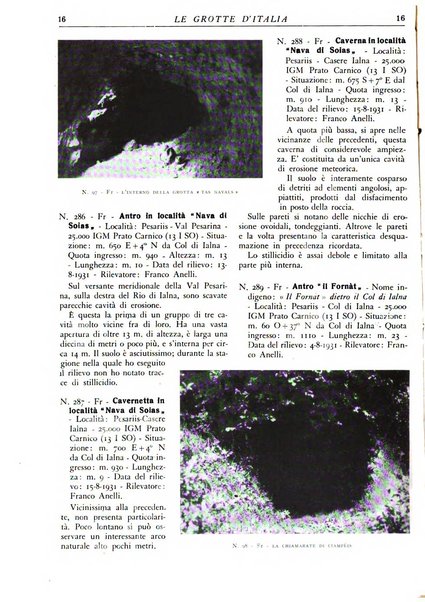 Le grotte d'Italia organo ufficiale dell'azienda autonoma di Stato delle R. Grotte demaniali di Postumia