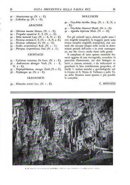 Le grotte d'Italia organo ufficiale dell'azienda autonoma di Stato delle R. Grotte demaniali di Postumia