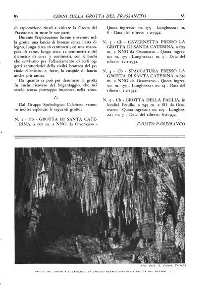 Le grotte d'Italia organo ufficiale dell'azienda autonoma di Stato delle R. Grotte demaniali di Postumia