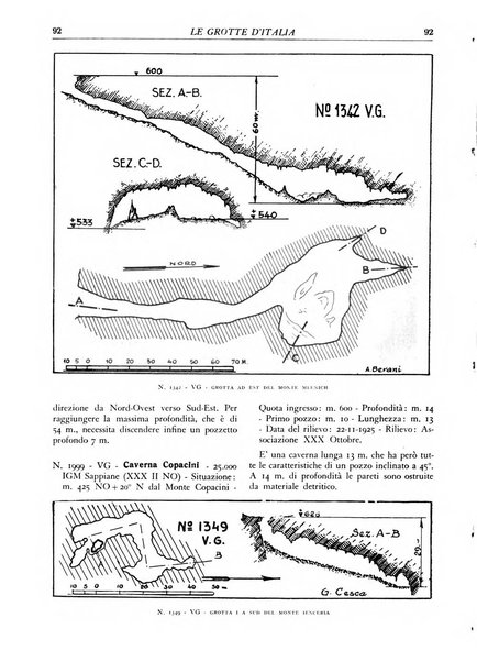 Le grotte d'Italia organo ufficiale dell'azienda autonoma di Stato delle R. Grotte demaniali di Postumia