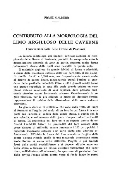 Le grotte d'Italia organo ufficiale dell'azienda autonoma di Stato delle R. Grotte demaniali di Postumia